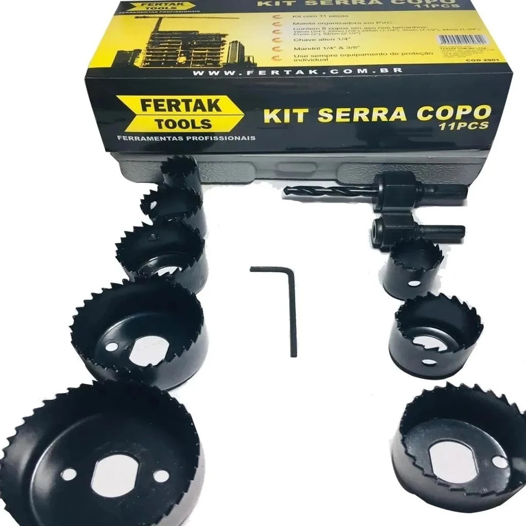 🛠️ Jogo Serra Copo para Madeira – Diversos Kits Disponíveis